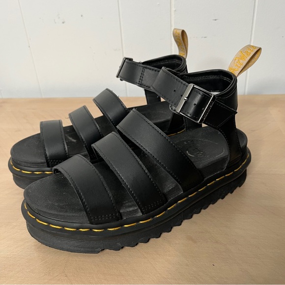 Dr. Martens Shoes - Dr. Martens Black Vegan Blaire Women's Felix Gladiator Sandals Women's 7